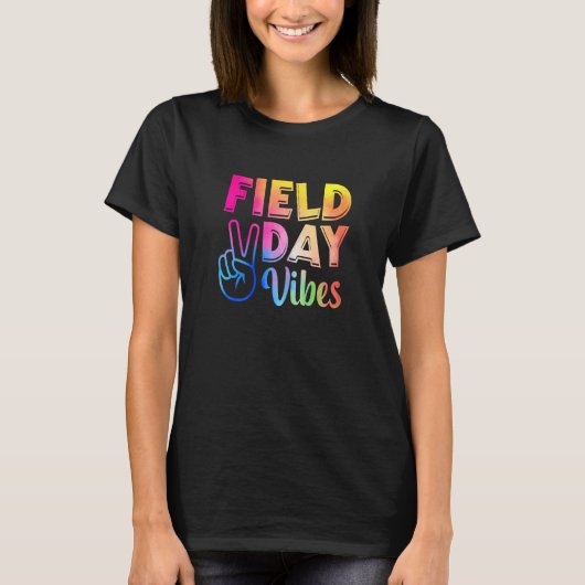 Field Day Vibes For Teacher Kids Field Day 2023 Tシャツ (正面)