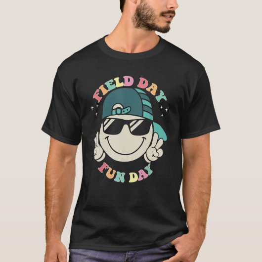 Field Day Vibes  For Teacher Kids Happy Field Day  Tシャツ (正面)