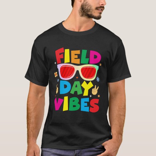 Field Day Vibes Last Day Of School For Teacher Stu Tシャツ (正面)