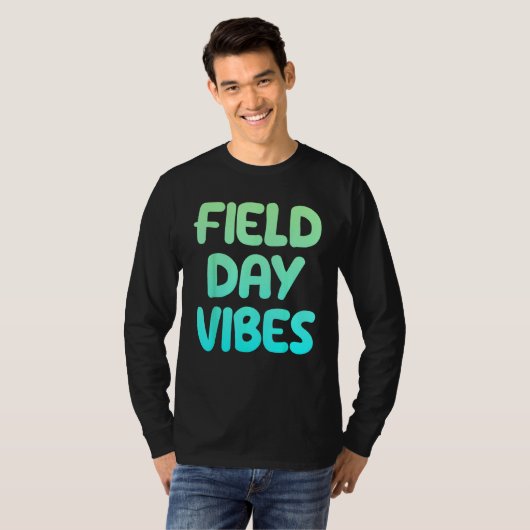 Field Day Vibes Last Day Of School Fun Summer Teac Tシャツ (正面フル)