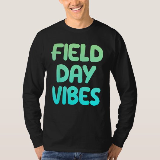 Field Day Vibes Last Day Of School Fun Summer Teac Tシャツ (正面)