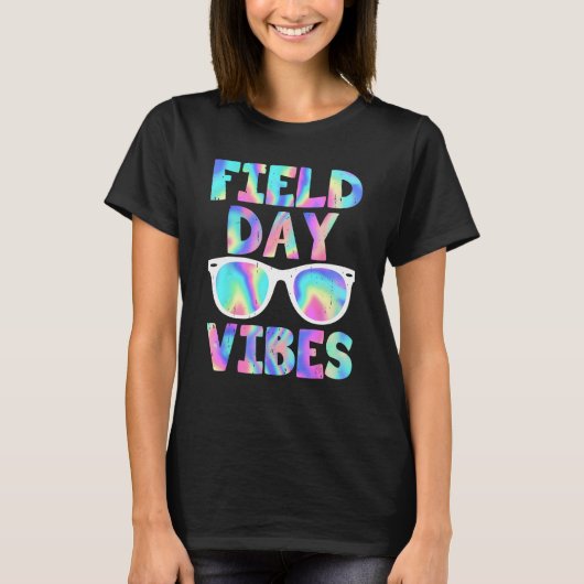 Field Day Vibes Last Day School Field Day Teacher Tシャツ (正面)