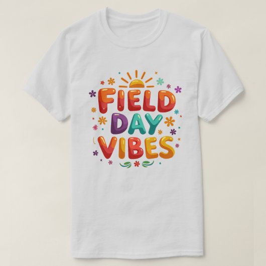 Field Day Vibes T-Shirt for Women -先生チーム Tシャツ (デザイン正面)