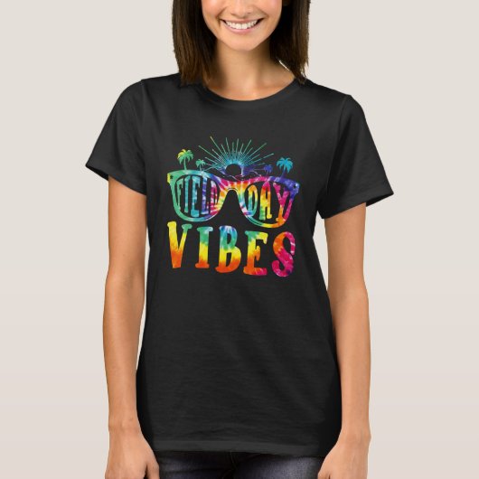 Field Day Vibes Tie Dye Happy Last Day Of School T Tシャツ (正面)