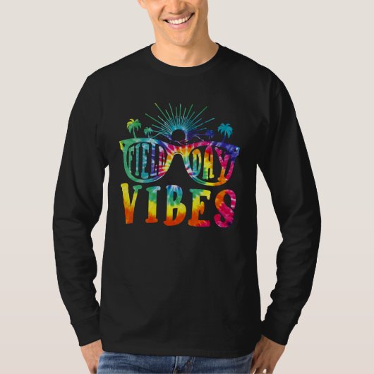 Field Day Vibes Tie Dye Happy Last Day Of School T Tシャツ (正面)