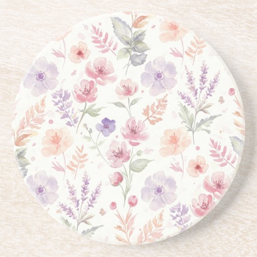 Field Flowers by Natasha Us コースター (正面)