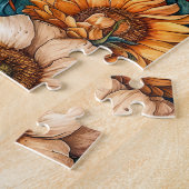 Field Flowers in Bright Summer Colors ジグソーパズル (側面)