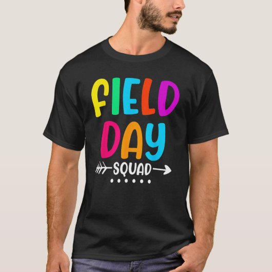 Field Fun Day 2023 Squad School Trip Vibes Kids Te Tシャツ (正面)
