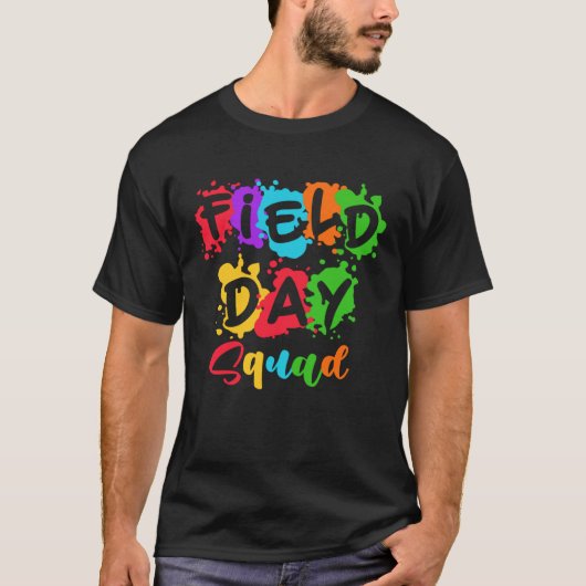 Field Fun Day Squad School Kids Vibes Boys Girls T Tシャツ (正面)
