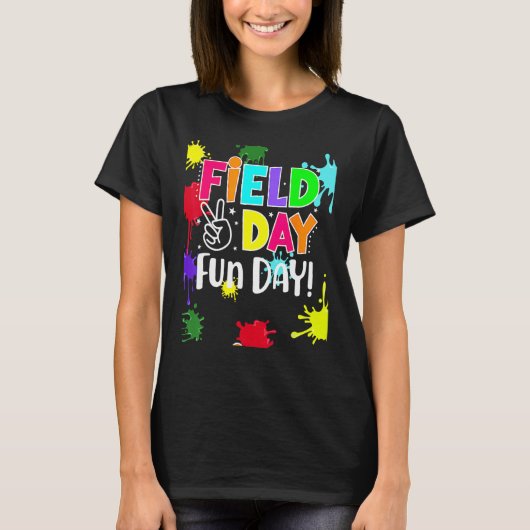 Field Fun Day Squad School Trip Vibes Boys Girls T Tシャツ (正面)