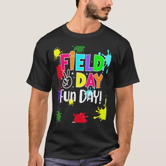 Field Fun Day Squad School Trip Vibes Boys Girls T Tシャツ (正面)