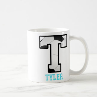 Field Goal Letter Tyler Alphabet Soccer  コーヒーマグカップ