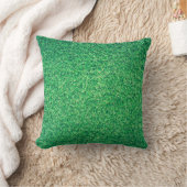 Field grass green lawn texture クッション (ブランケット)
