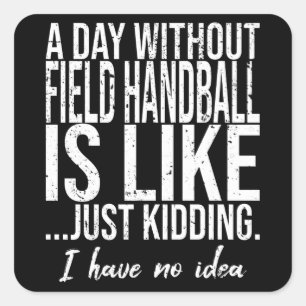 Field Handballのスポおもしろいーツギフト スクエアシール