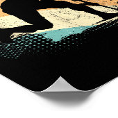 Field Hockey Accessories Retro Field Hockey Lover ポスター (角)