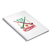 Field Hockey Christmas Tis The Season Player Holid ノートブック (右側)