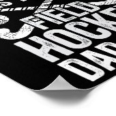 Field Hockey Dad Voice Dad Of A Field Hockey Playe ポスター (角)