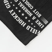 Field Hockey Girl Definition  フリースブランケット (角)