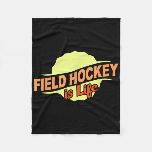 Field Hockey Is Life Cool Sports Lover Athlete Com フリースブランケット (正面)