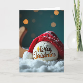 Field Hockey Merry Christmas Card カード