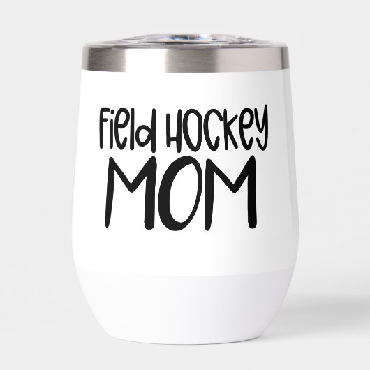Field Hockey Mom – Sideline Sipper Wine Tumbler (正面)