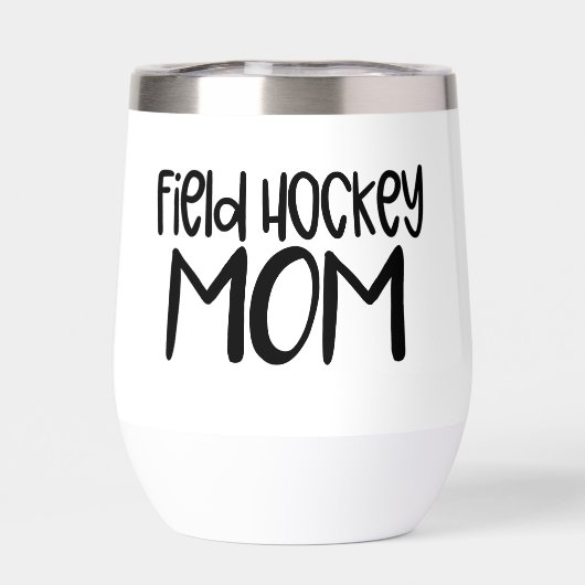 Field Hockey Mom – Sideline Sipper Wine Tumbler (背面)