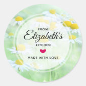 Field Kitchenのかわいらしデイジーの写真 ラウンドシール (正面)