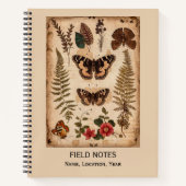 Field Notes Nature Journal 蝶 Vintage ノートブック (正面)