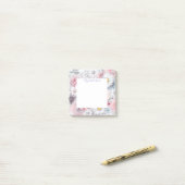 Field of Bloom Elegant Muted Classic Floral ポストイット (デスク上)