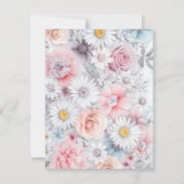 Field of Blooms Elegant Muted Classic Floral ノートカード (裏面)