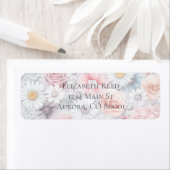 Field of Blooms Elegant Muted Classic Floral ラベル (インサイチュ)