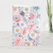 Field of Blooms Muted Elegant Classic Floral カード (裏面)