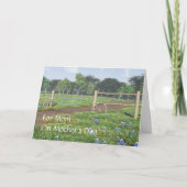 Field of Bluebonnets - Mother's Day Card カード (正面)