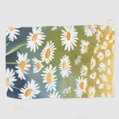 Field of Daisies | Flower Meadow Floral Painting  ゴルフタオル (横)