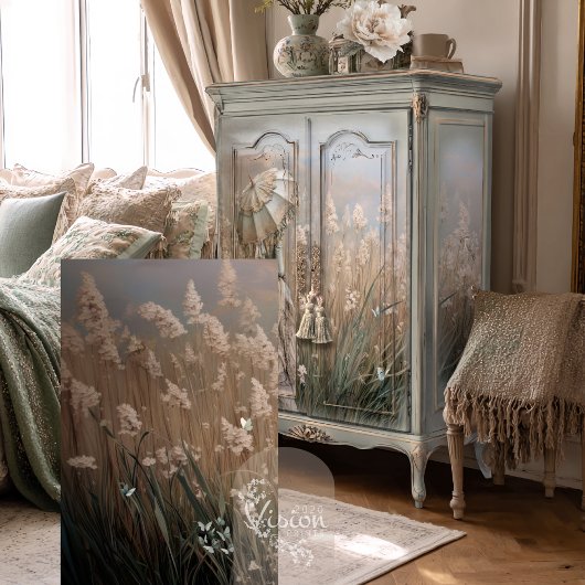 Field of Dreams, Pampas Grass & Butterflies 薄葉紙