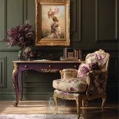 Field of Dreams, Woman & Parasol Dusty Violet 薄葉紙