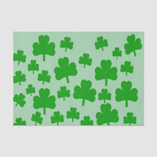 Field of Shamrocksギフトティッシュペーパー 薄葉紙 (正面)