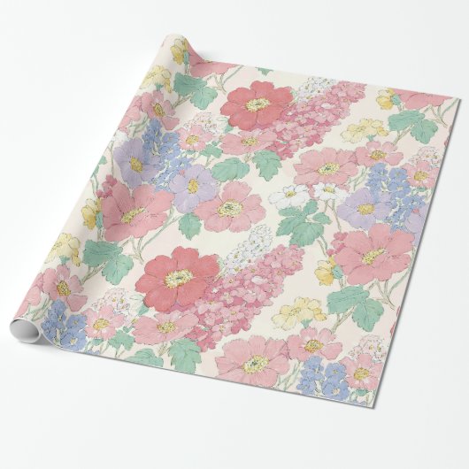 field of spring, tender flowers Wrapping Paper   ラッピングペーパー (アンロールド)