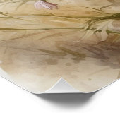 Field of Summer Wildflowers自然イラストレーション ポスター (コーナー)