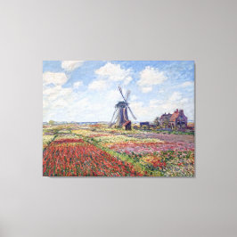 Fields of Tulip, by Claude Monet キャンバスプリント