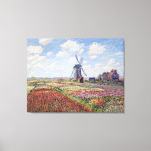 Fields of Tulip, by Claude Monet キャンバスプリント