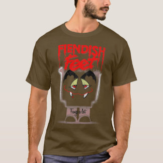 Fiendish Feet Fangs A Lot Tシャツ