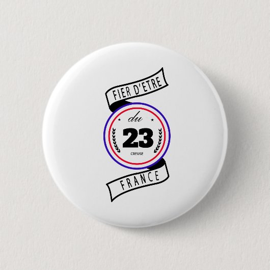Fier d'être du 23 缶バッジ (正面)