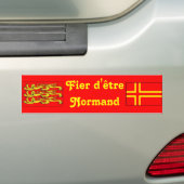 Fier d'être Normand バンパーステッカー (車上)