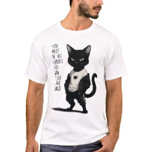 Fierce Black Cat Be The Change Quote - Inspiration