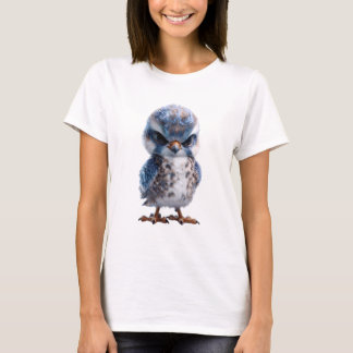 Fierce Blue Baby Raptor Bird Women Tシャツ