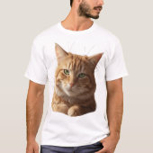 Fierce Cat Face T-Shirt – Bold & Playful Tシャツ (正面)