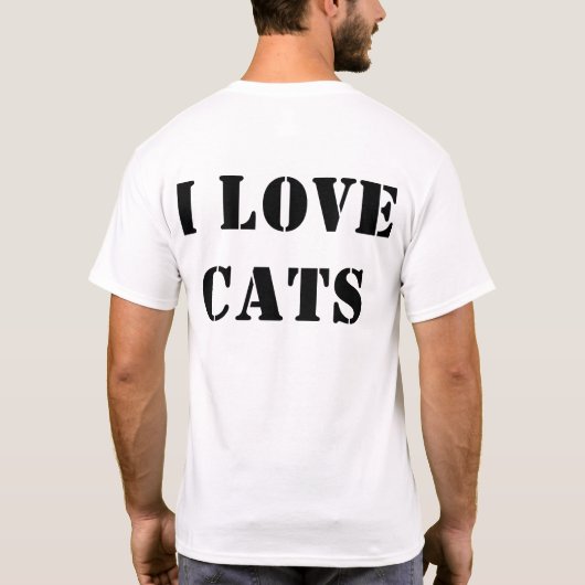 Fierce Cat Face T-Shirt – Bold & Playful Tシャツ (裏面)