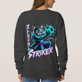 Fierce Cat Samurai Striker Sweatshirt for Women スウェットシャツ