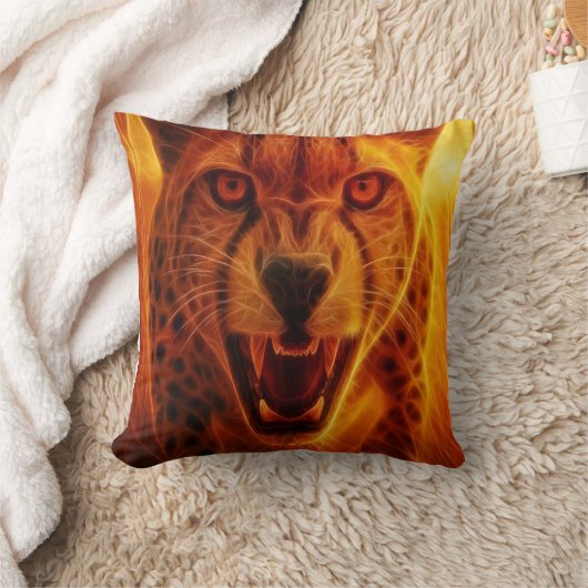 Fierce Cheetah クッション (ブランケット)